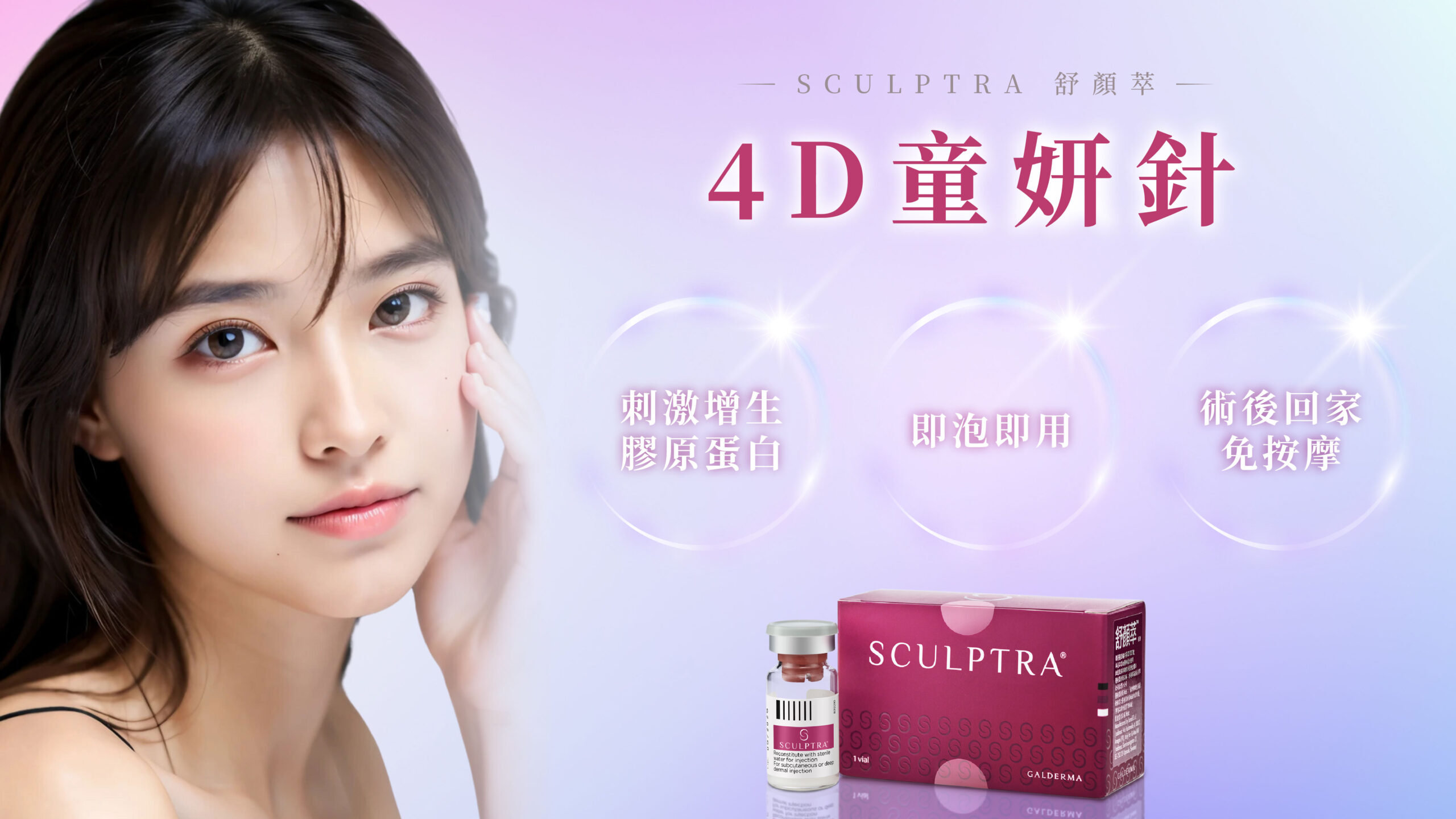 4D童顏針 Sculptra 施打示意